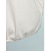 Bluzka Camea kremowa z błyszczącym panelem - styl Oversize